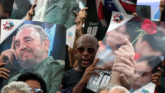Concentración en La Habana a favor de Fidel Castro Concentración en La Habana a favor de Fidel Castro