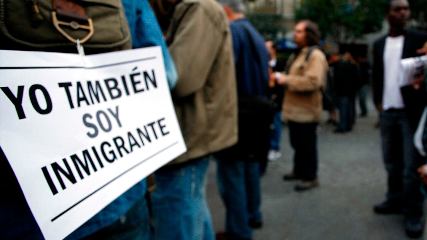 Concentraci&oacute;n de apoyo a inmigrantes