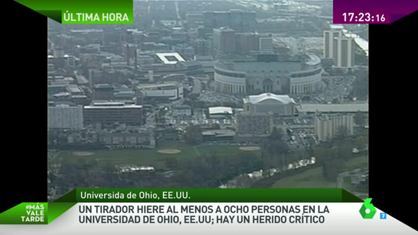 Frame 36.974729 de: Al menos ocho heridos en un tiroteo que permanece activo en la Universidad de Ohio, en EEUU Frame 36.974729 de: Al menos ocho heridos en un tiroteo que permanece activo en la Universidad de Ohio, en EEUU
