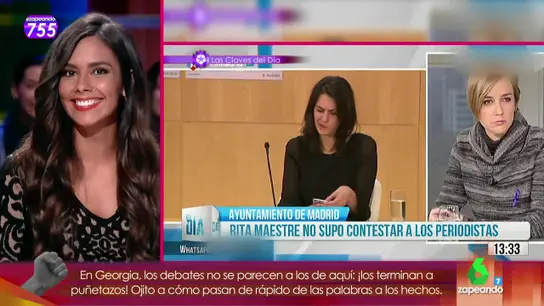 Cristina Pedroche comenta un 'momentazo' de Rita Maestre Cristina Pedroche comenta un 'momentazo' de Rita Maestre
