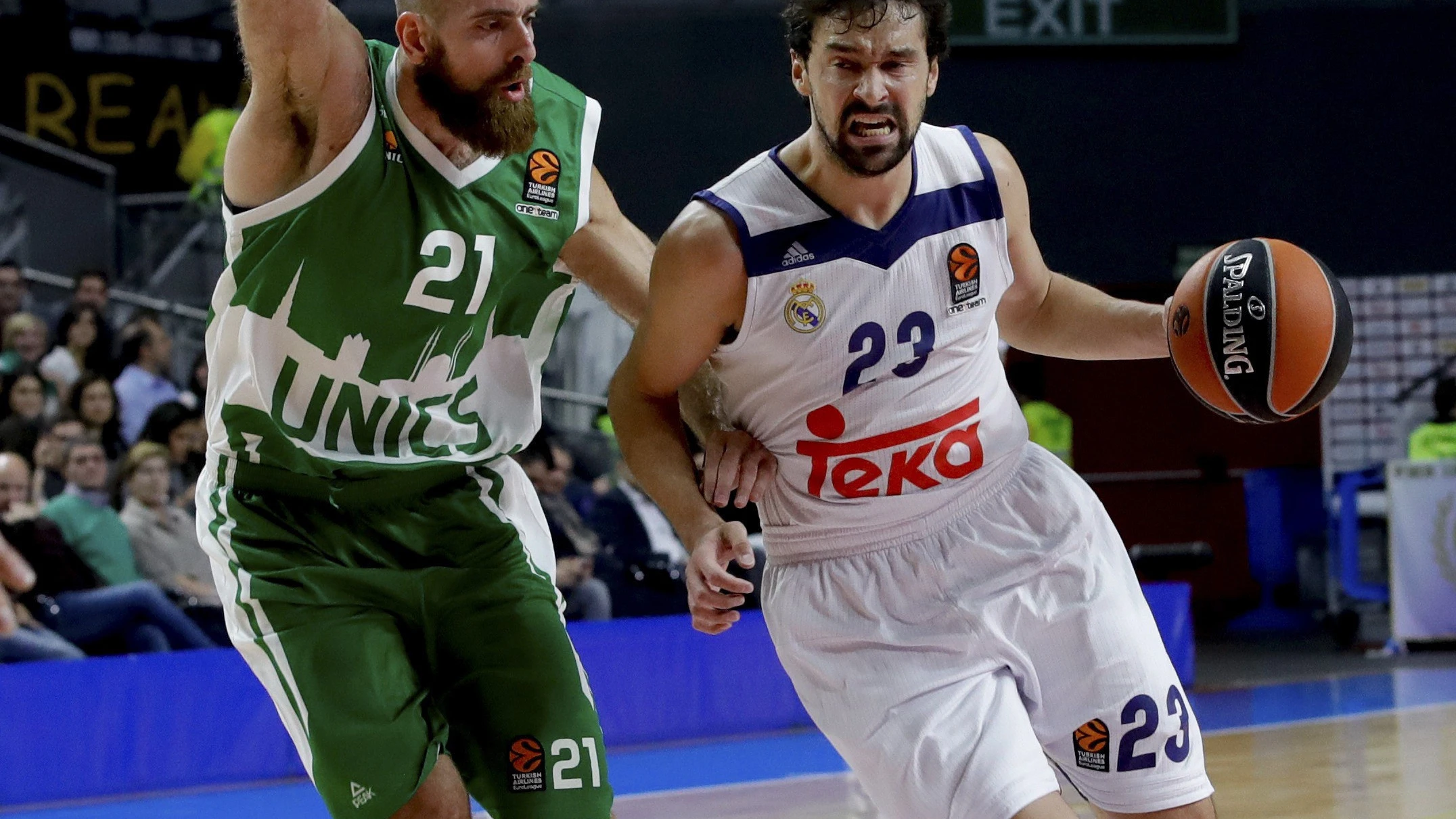 Sergio Llull, en un partido de la Euroliga