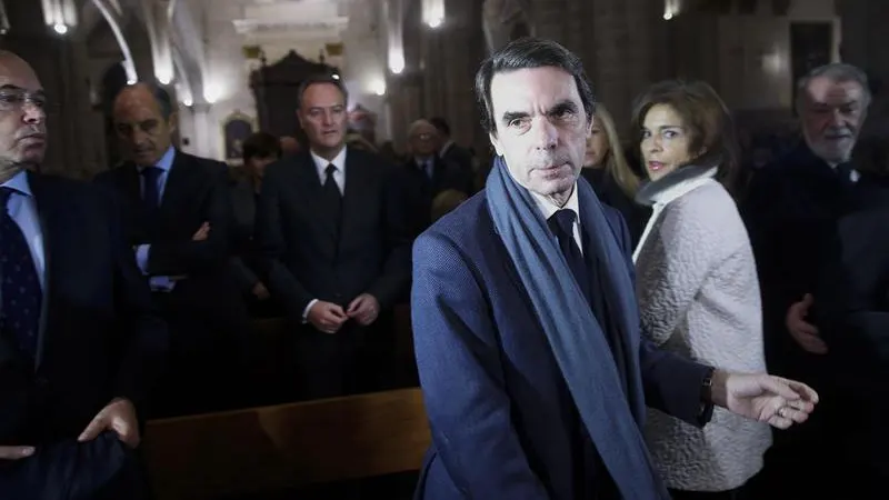 José María Aznar en el funeral en memoria de Rita Barberá