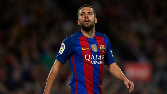 Jordi Alba, en un partido del Barcelona Jordi Alba, en un partido del Barcelona