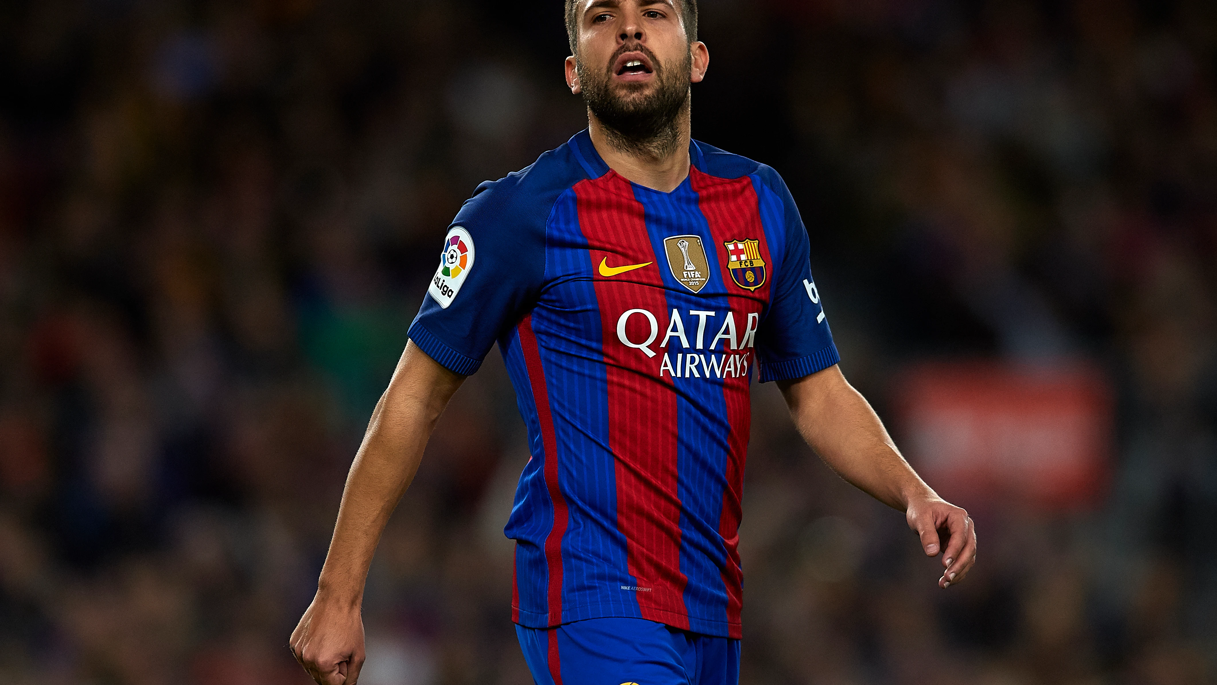 Jordi Alba, en un partido del Barcelona