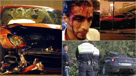 Neymar, el último en destrozar su Ferrari Neymar, el último en destrozar su Ferrari