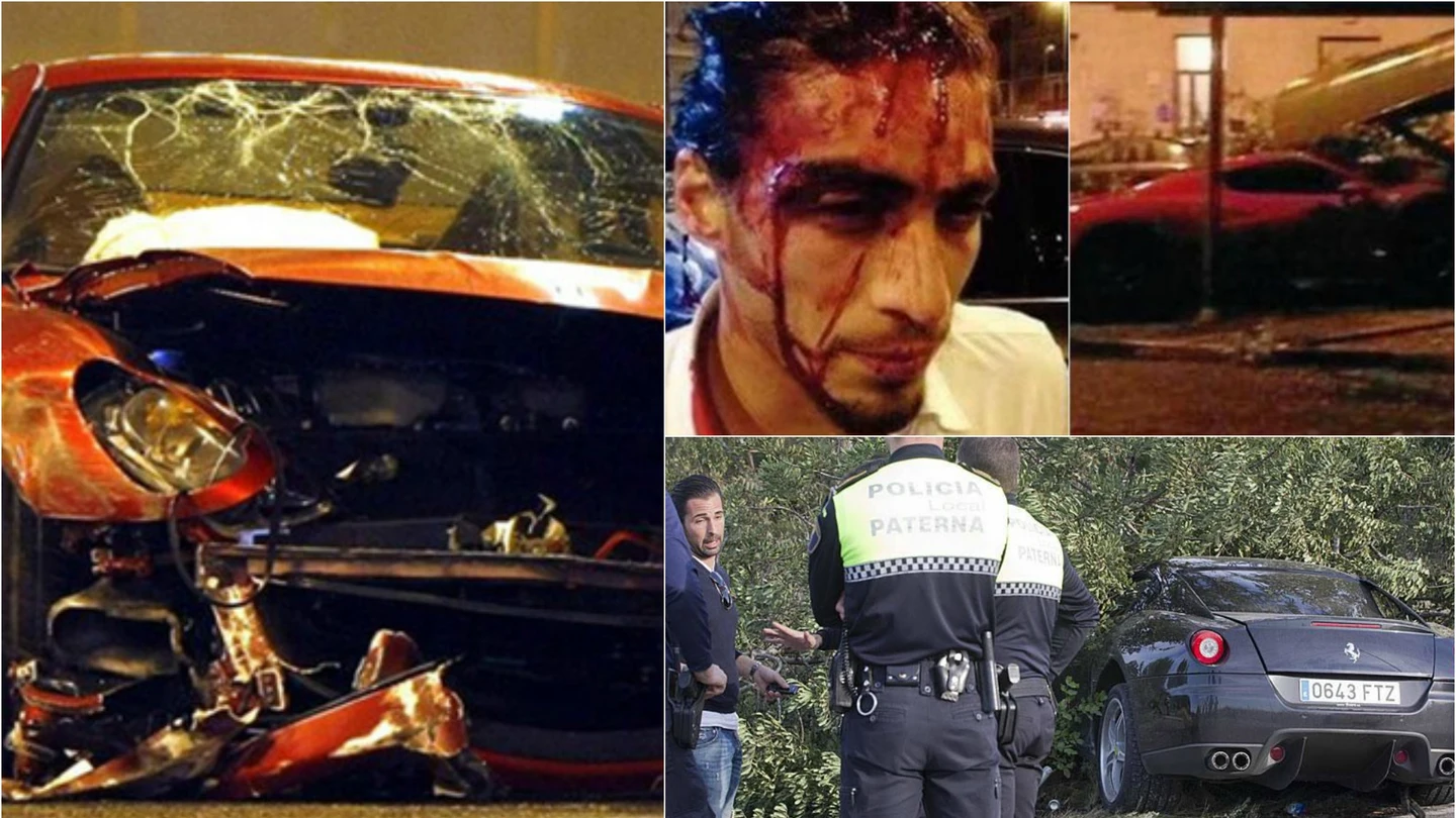 Neymar, el último en destrozar su Ferrari Neymar, el último en destrozar su Ferrari