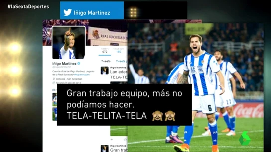El tweet de Íñigo Martínez tras el partido ante el Barça El tweet de Íñigo Martínez tras el partido ante el Barça