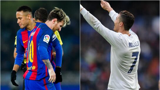 Messi y Cristiano Ronaldo, cruz y cara de la &uacute;ltima jornada de Liga