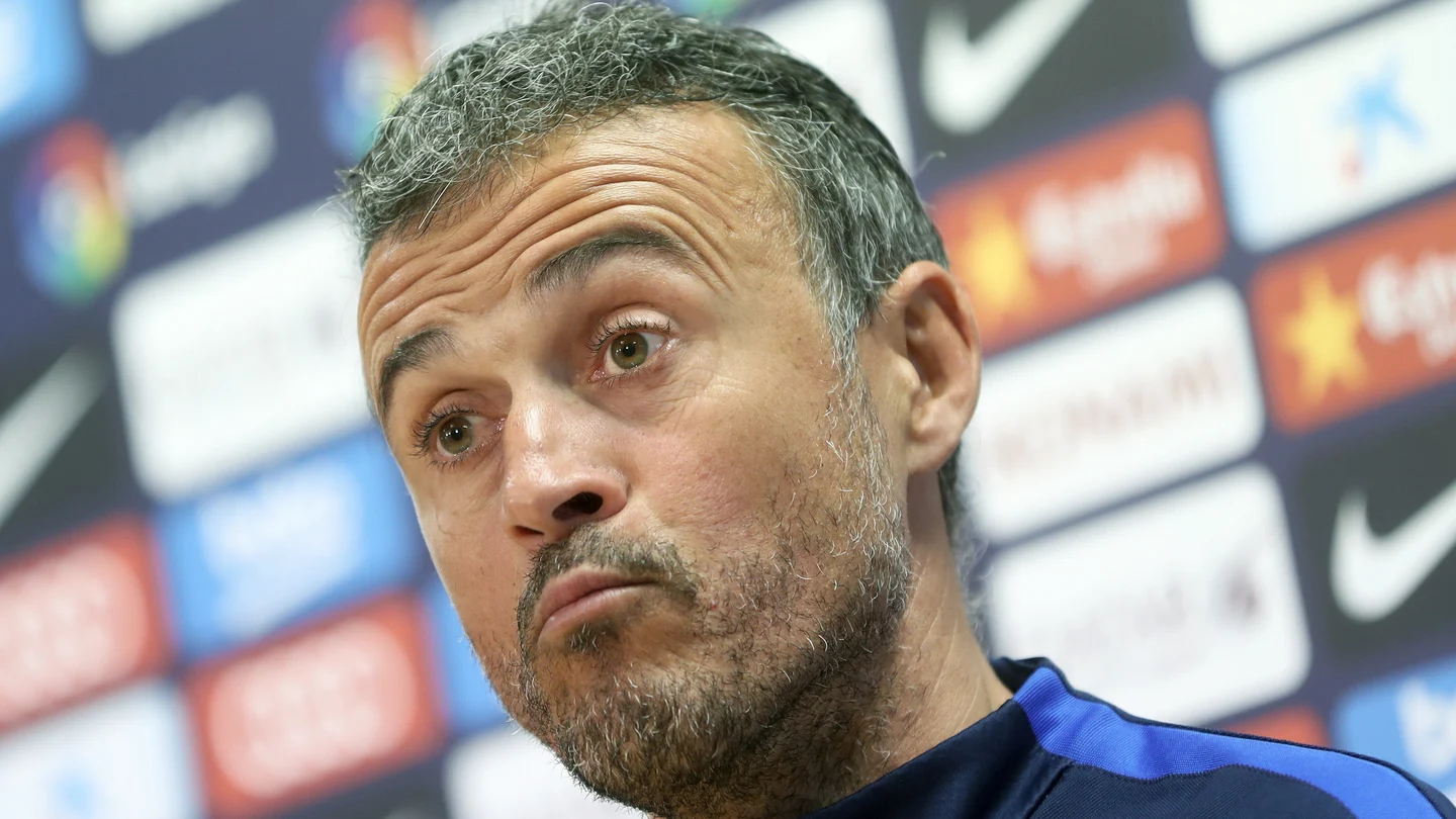 Luis Enrique, en rueda de prensa Luis Enrique, en rueda de prensa