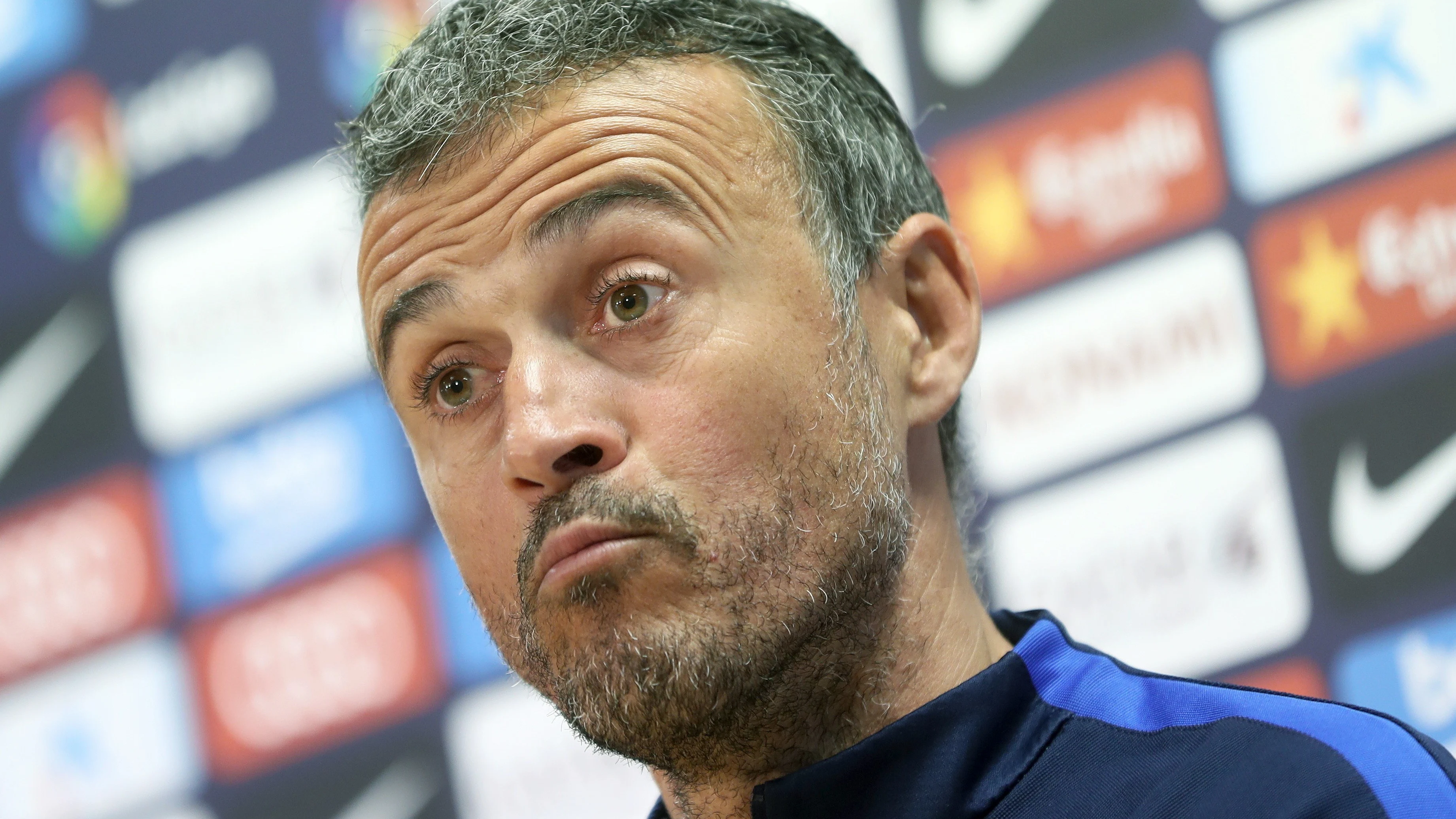 Luis Enrique, en rueda de prensa