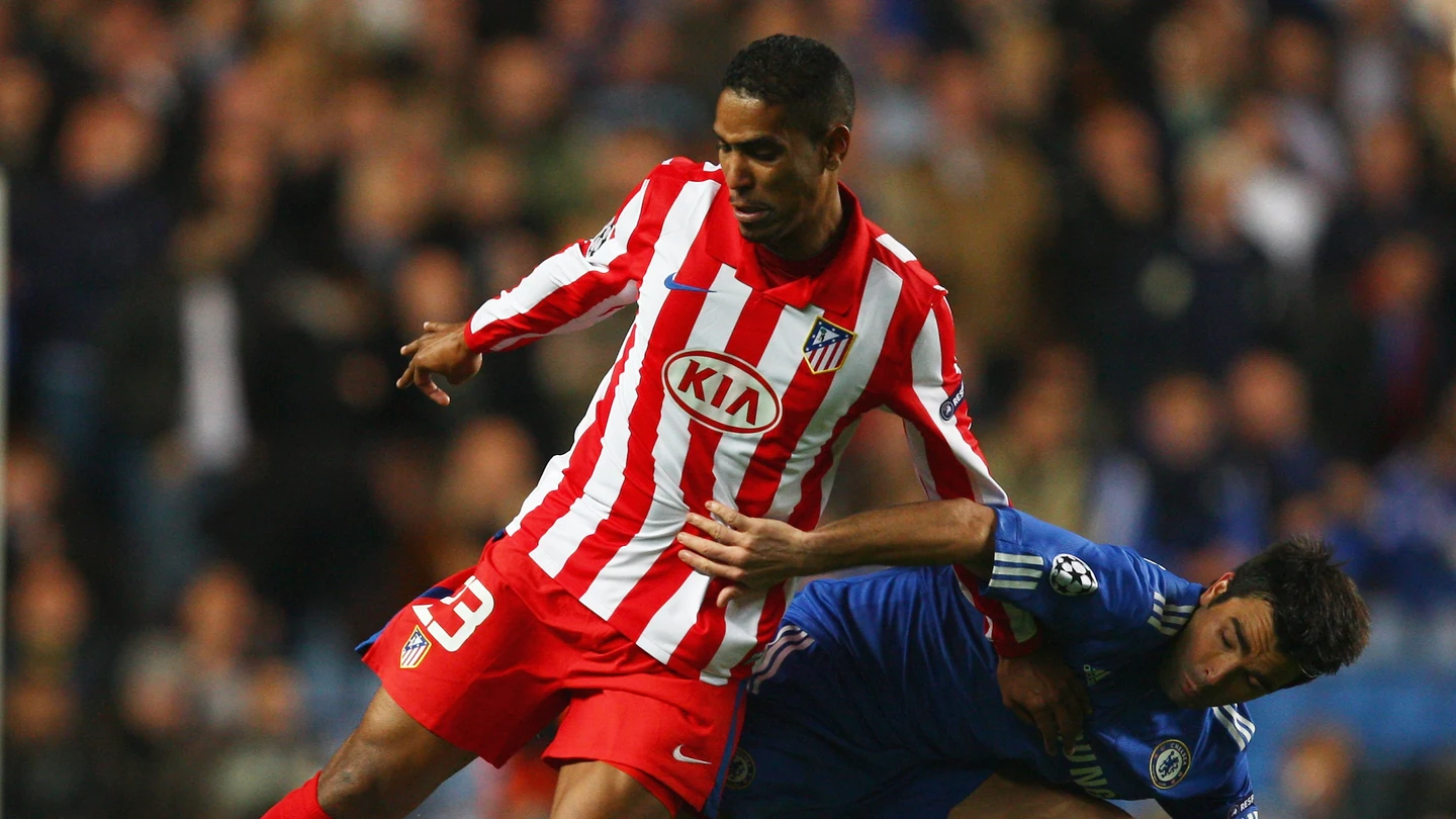 Cléber Santana, en un partido con el Atlético de Madrid Cléber Santana, en un partido con el Atlético de Madrid