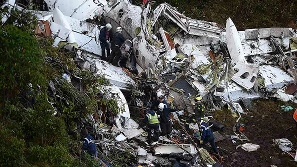 Así ha quedado el avión en el que viajaba el Chapecoense