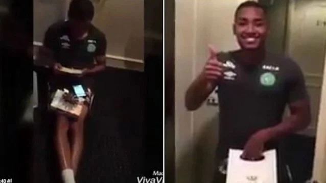 Tiaguinho, jugador del Chapecoense Tiaguinho, jugador del Chapecoense