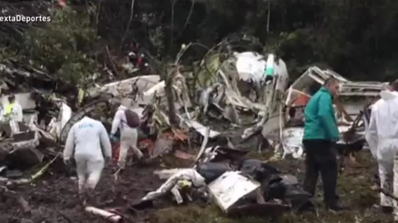 El avión siniestrado del Chapecoense 