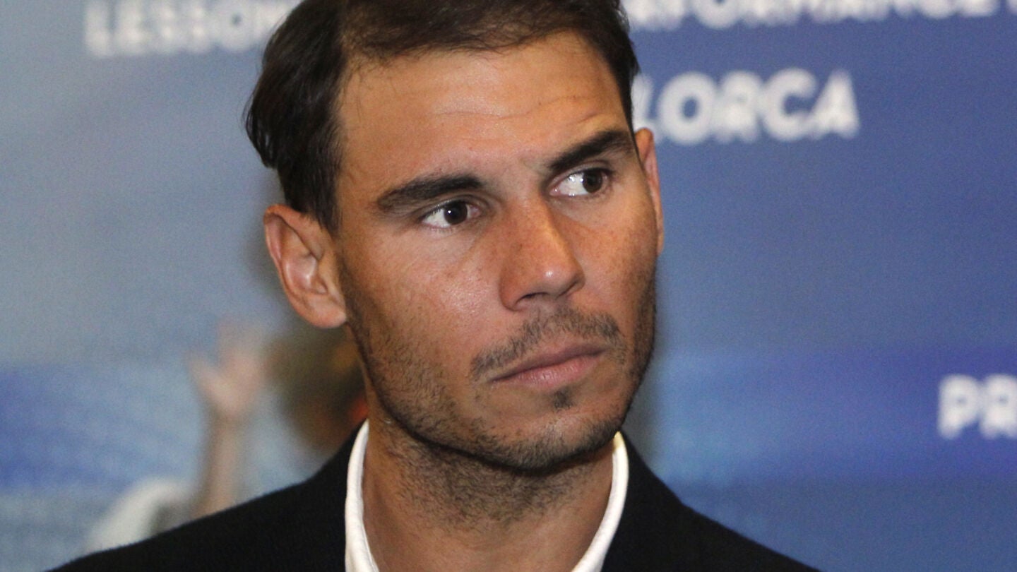 Rafa Nadal, durante el acto