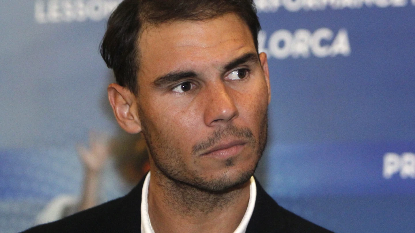 Rafa Nadal, durante el acto Rafa Nadal, durante el acto