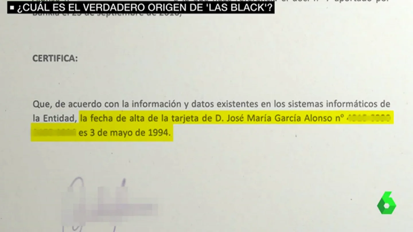 Origen de las tarjetas Black Origen de las tarjetas Black