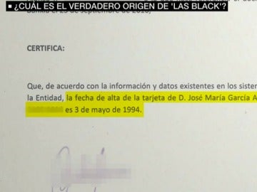 Origen de las tarjetas Black Origen de las tarjetas Black