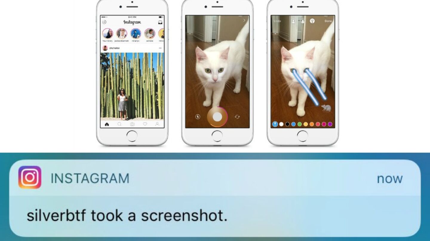 Avisos de Instagram