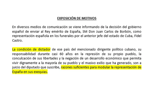 Exposición de motivos previos a la formulación de las preguntas. Exposición de motivos previos a la formulación de las preguntas.