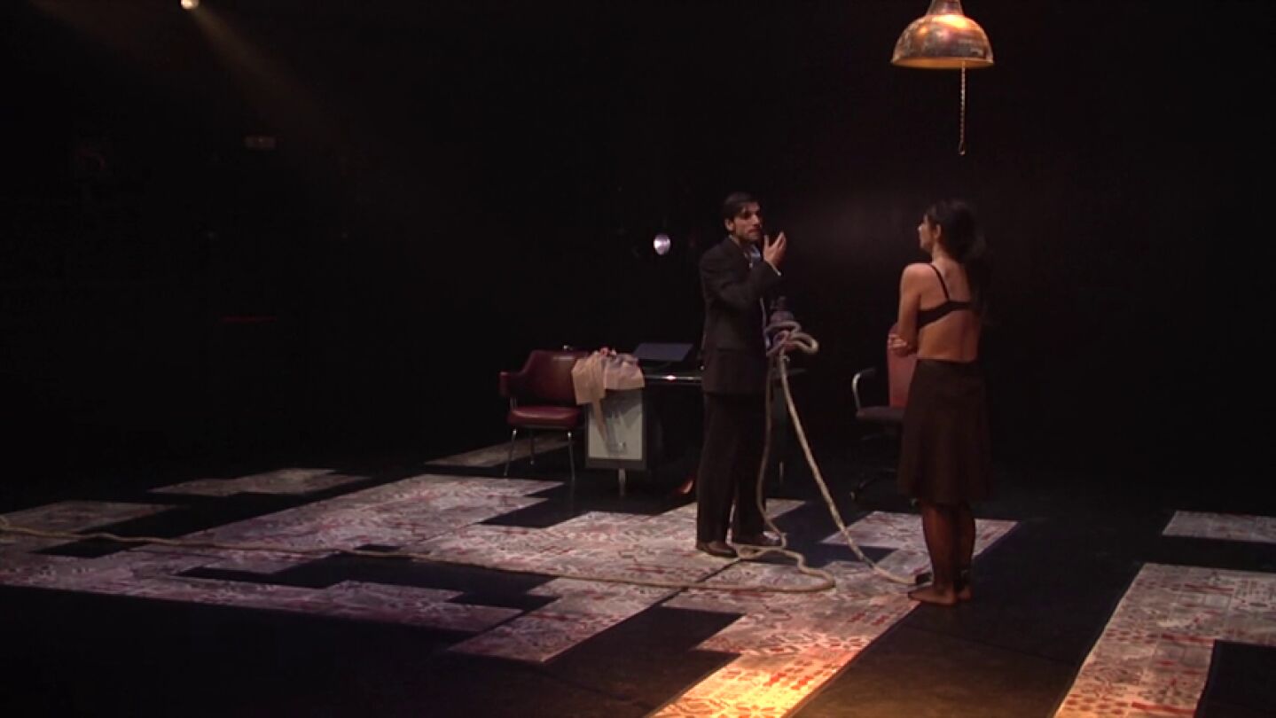 Frame 39.586188 de: 'M&iacute;rame', la obra de teatro sobre testimonios de violencia machista que busca remover conciencias