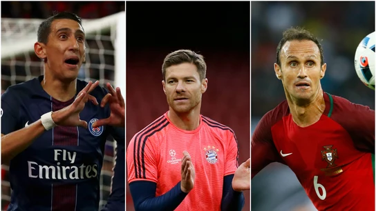 Ángel di María, Xabi Alonso y Carvalho Ángel di María, Xabi Alonso y Carvalho