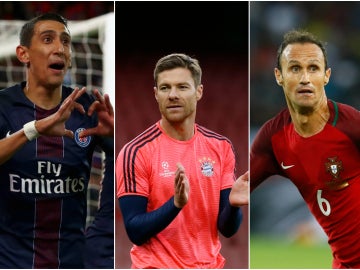 Ángel di María, Xabi Alonso y Carvalho Ángel di María, Xabi Alonso y Carvalho
