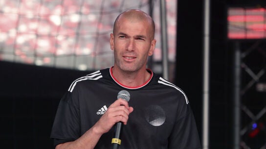 Zidane en el acto de Adidas