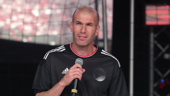 Zidane en el acto de Adidas Zidane en el acto de Adidas