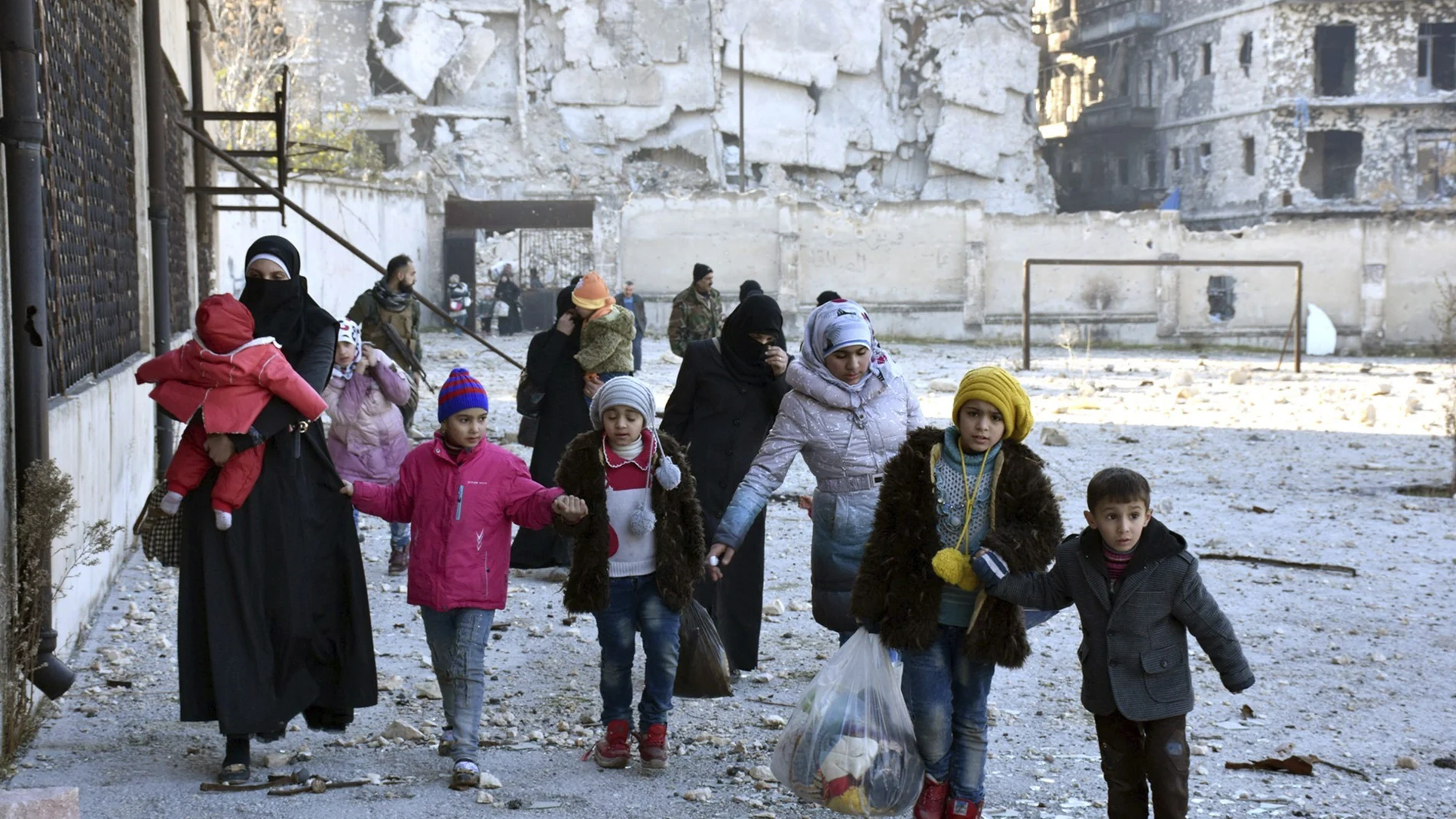 Niños en Alepo