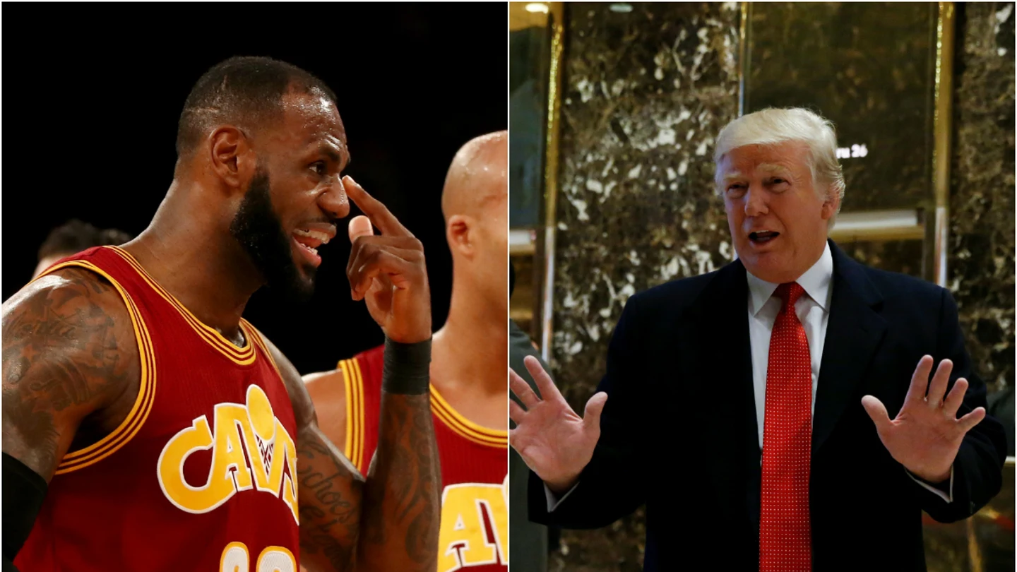 LeBron James y Donald Trump LeBron James y Donald Trump
