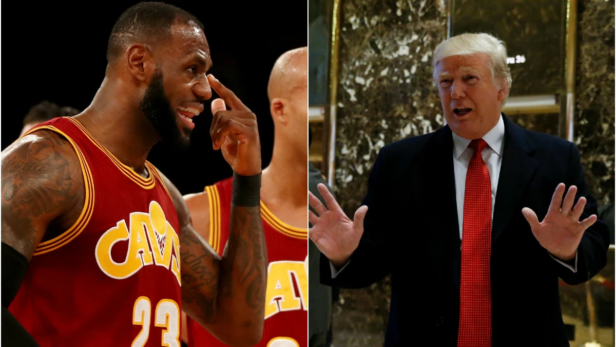 LeBron James y Donald Trump