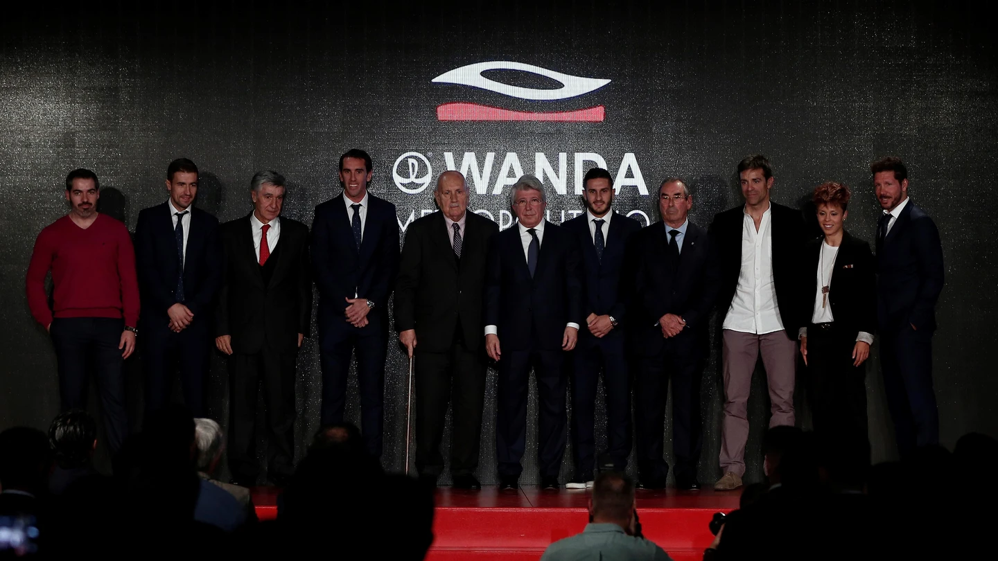 Gabi en la presentación del nombre del Wanda Metropolitano Gabi en la presentación del nombre del Wanda Metropolitano