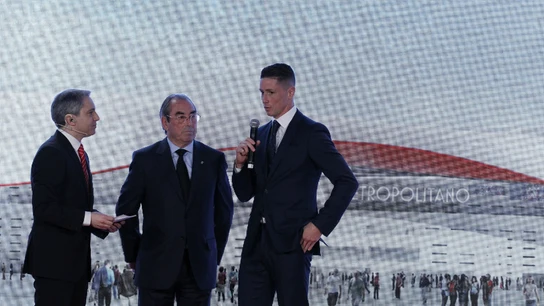 Fernando Torres, en la presentación del Wanda Metropolitano Fernando Torres, en la presentación del Wanda Metropolitano