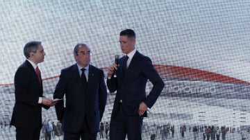 Fernando Torres, en la presentación del Wanda Metropolitano