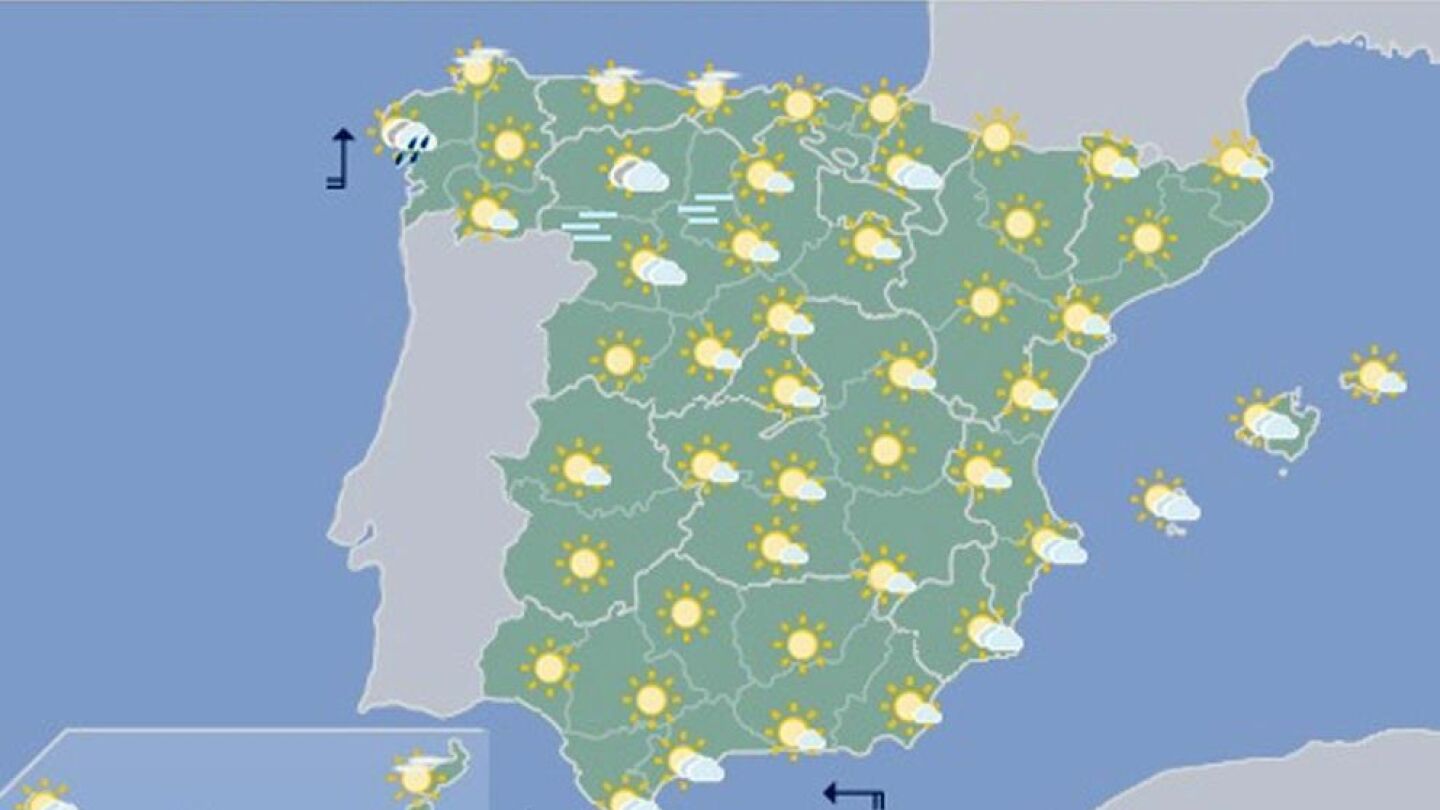Mapa significativo elaborado por la Agencia Estatal de Meteorolog&iacute;a (AEMET) v&aacute;lido para el 10/12/2016