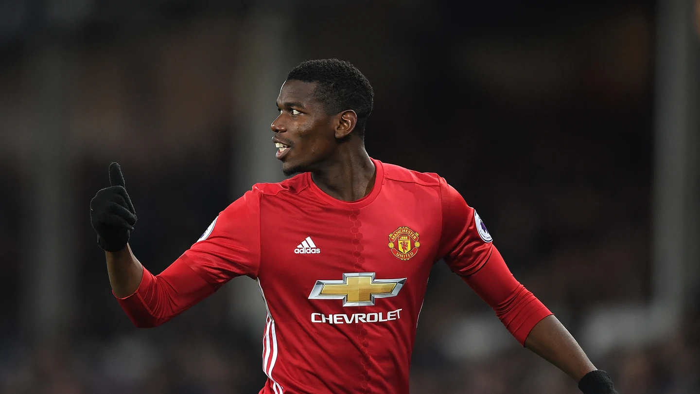 Paul Pogba en un partido con el Mánchester United Paul Pogba en un partido con el Mánchester United