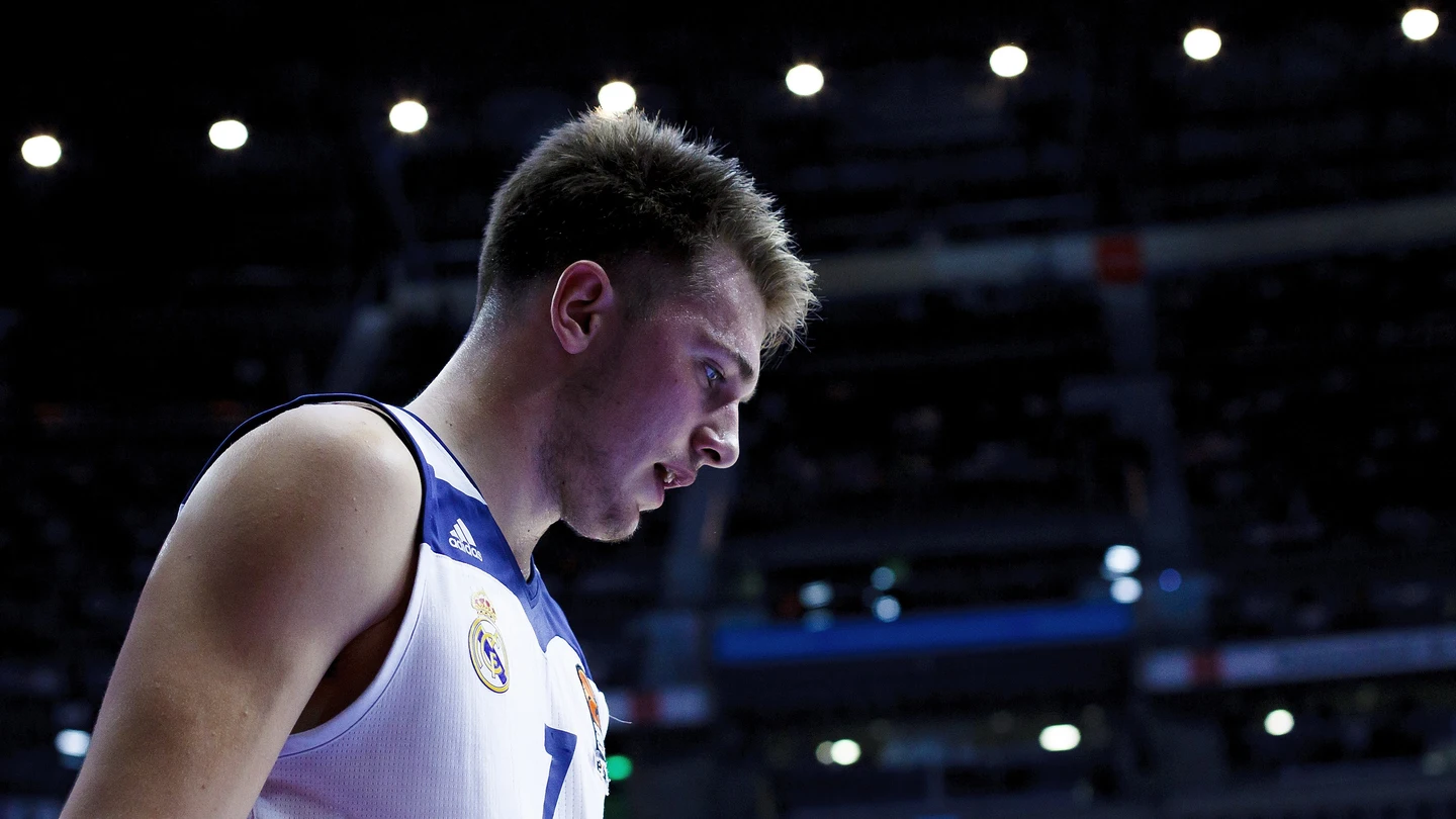 Luka Doncic, durante un partido con el Real Madrid Luka Doncic, durante un partido con el Real Madrid