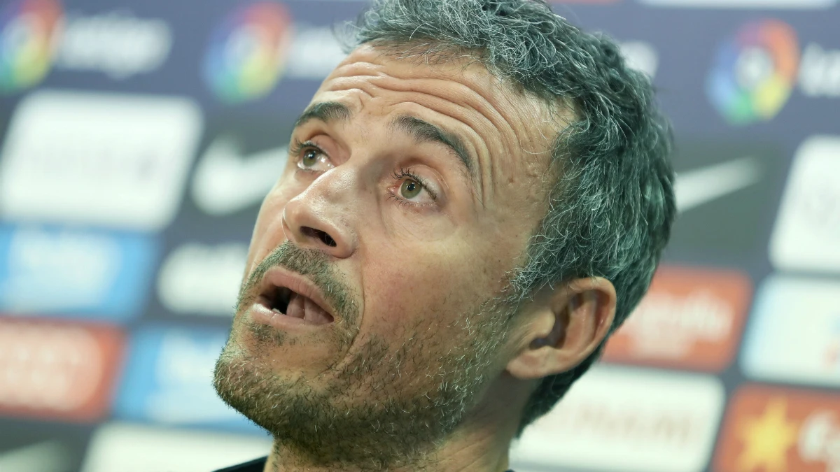 Luis Enrique, en rueda de prensa