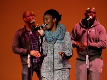 Ensayo general de 'Los grandes del Góspel', en el Teatro Fernán Gómez, en Madrid Ensayo general de 'Los grandes del Góspel', en el Teatro Fernán Gómez, en Madrid