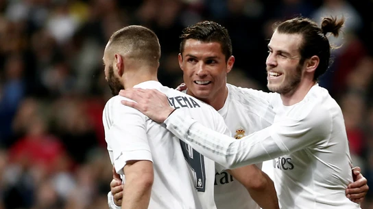 Benzema, Bale y Cristiano Benzema, Bale y Cristiano