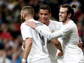 Benzema, Bale y Cristiano Benzema, Bale y Cristiano