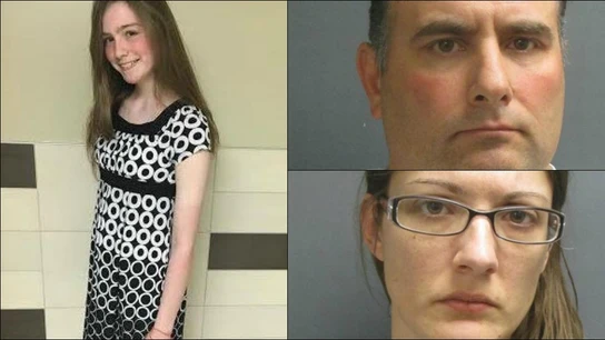 Imagen de Natalie y de sus padres detenidos por la policía Imagen de Natalie y de sus padres detenidos por la policía