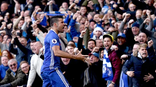 Diego Costa celebrando su gol frente al West Brom Diego Costa celebrando su gol frente al West Brom