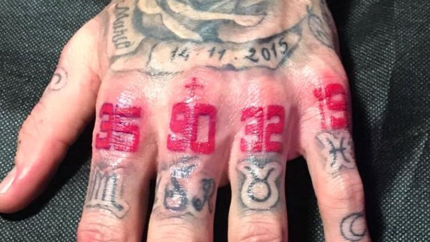 Mano de Sergio Ramos