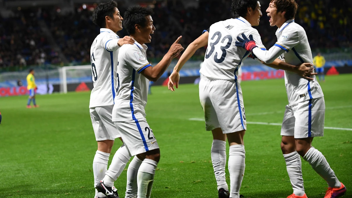 El Kashima Antlers celebra un gol El Kashima Antlers celebra un gol