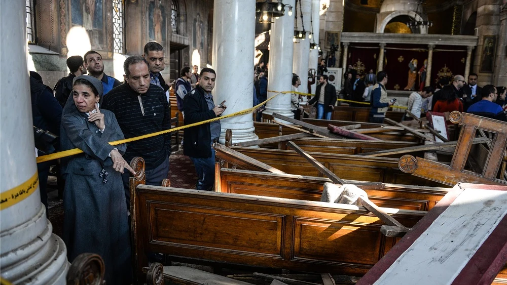 Imágenes de cómo ha quedado la iglesia de El Cairo