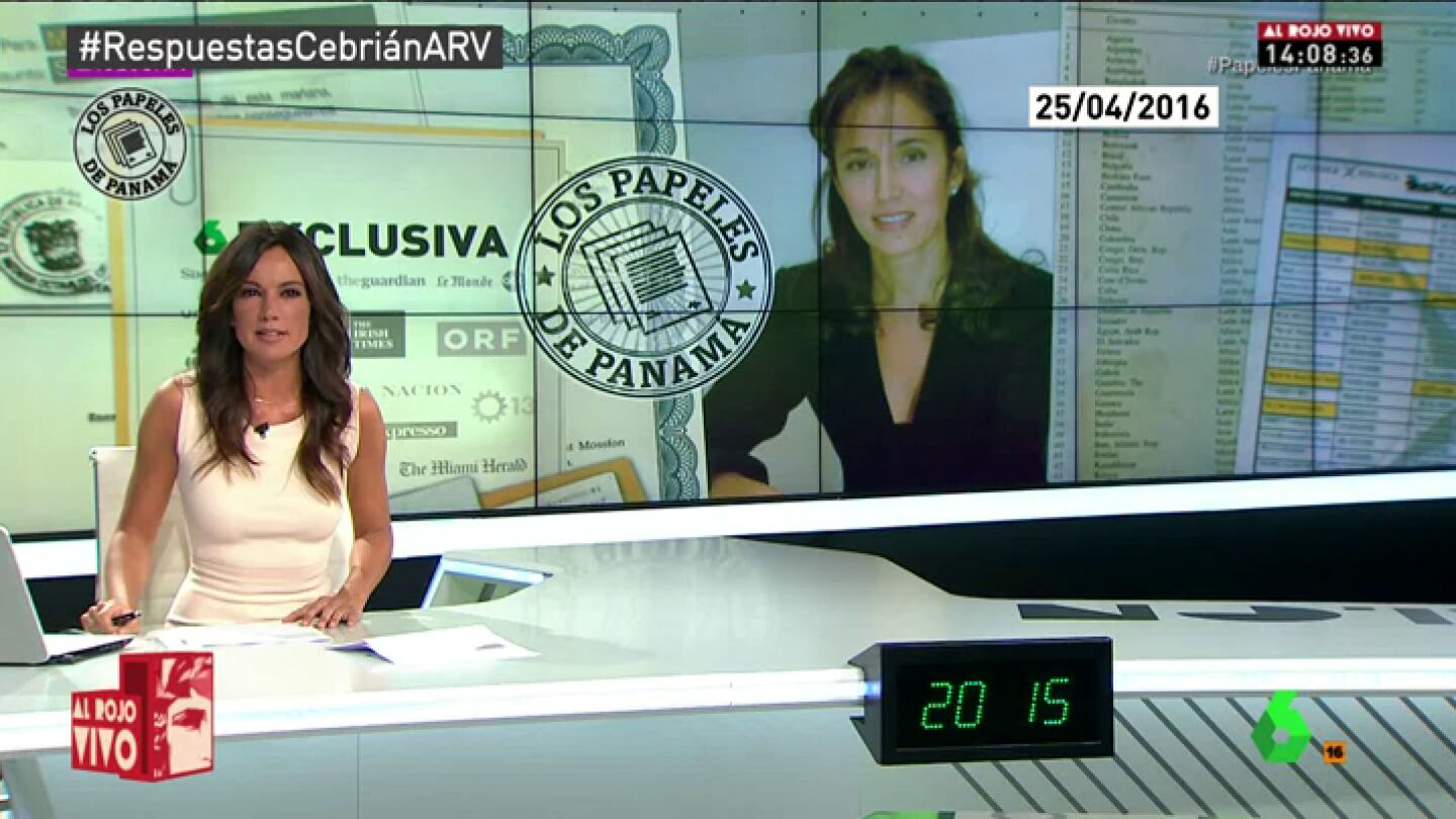 Frame 160.021555 de: As&iacute; inform&oacute; laSexta sobre la aparici&oacute;n de Teresa Aranda, exmujer de Juan Luis Cebri&aacute;n, en los 'Papeles de Panam&aacute;'