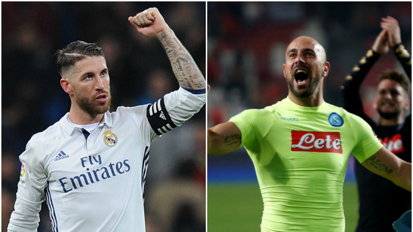 Sergio Ramos y Pepe Reina