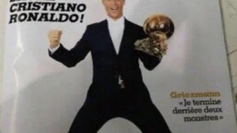 La portada de 'France Football' con Cristiano y su Balón de Oro La portada de 'France Football' con Cristiano y su Balón de Oro